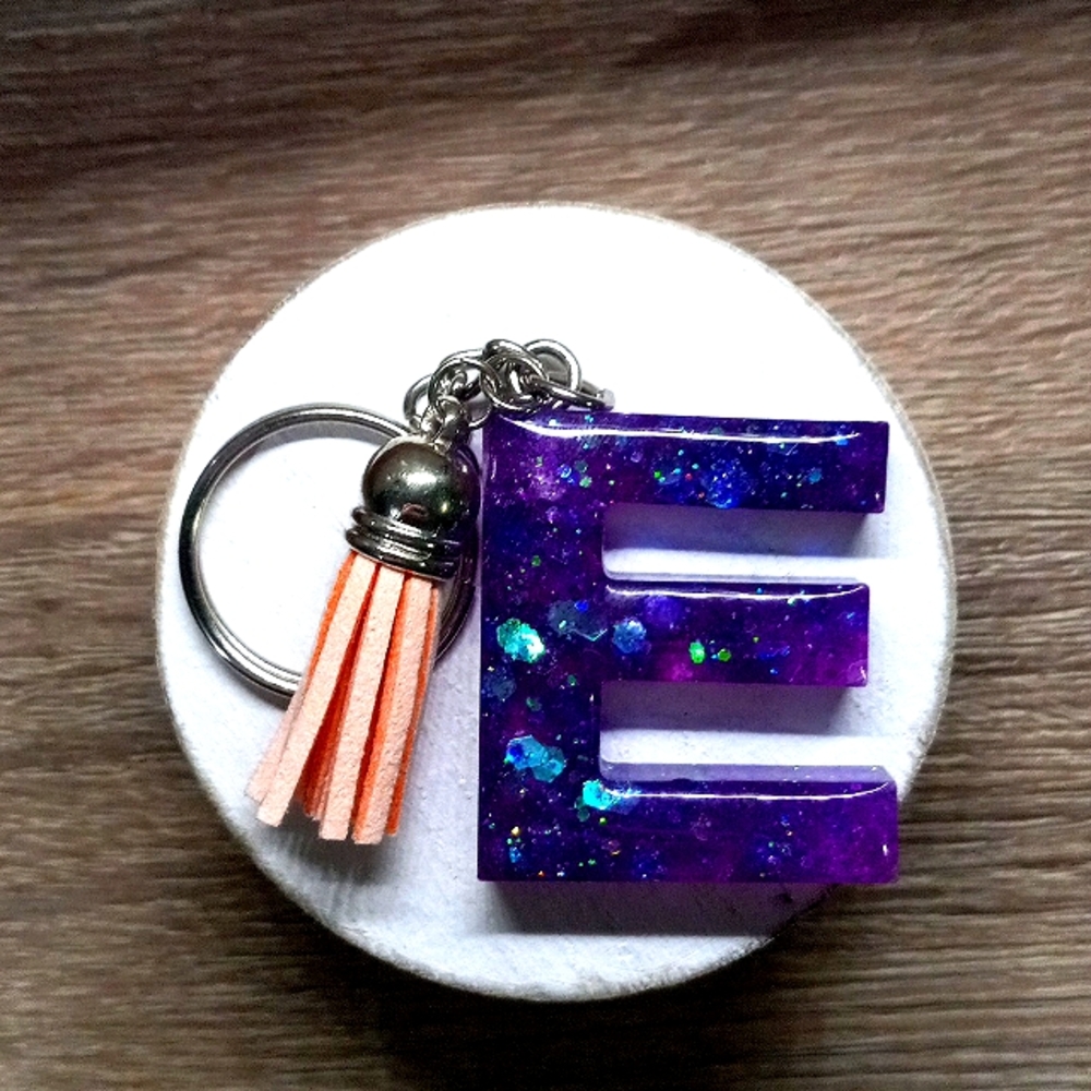 Resin Letter Keychain!!